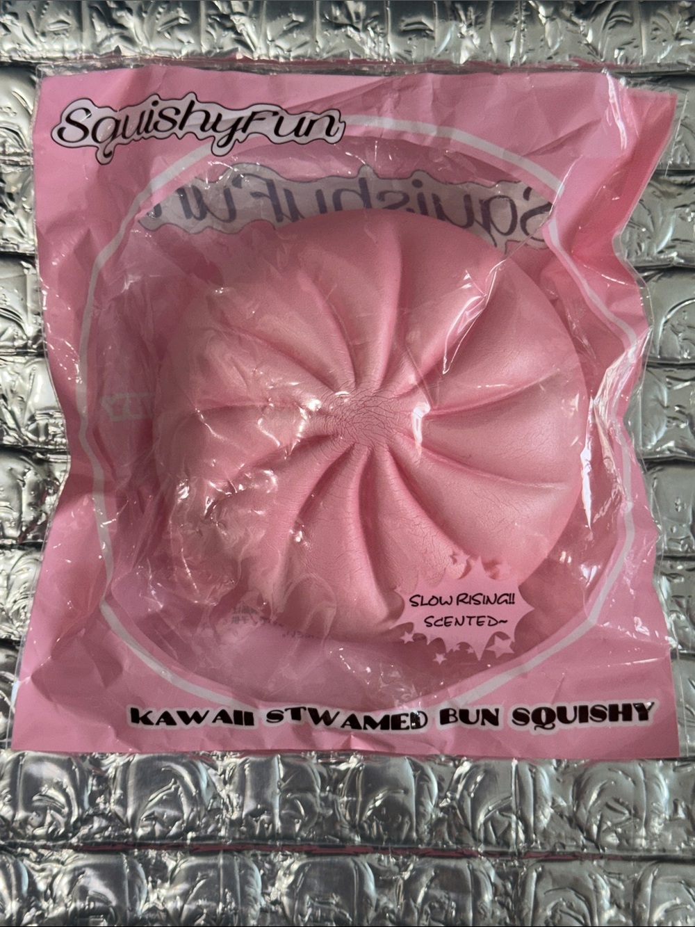 SquishyFun Kawaii Steamed Bun Squishy Pink Rare 2017 Scented